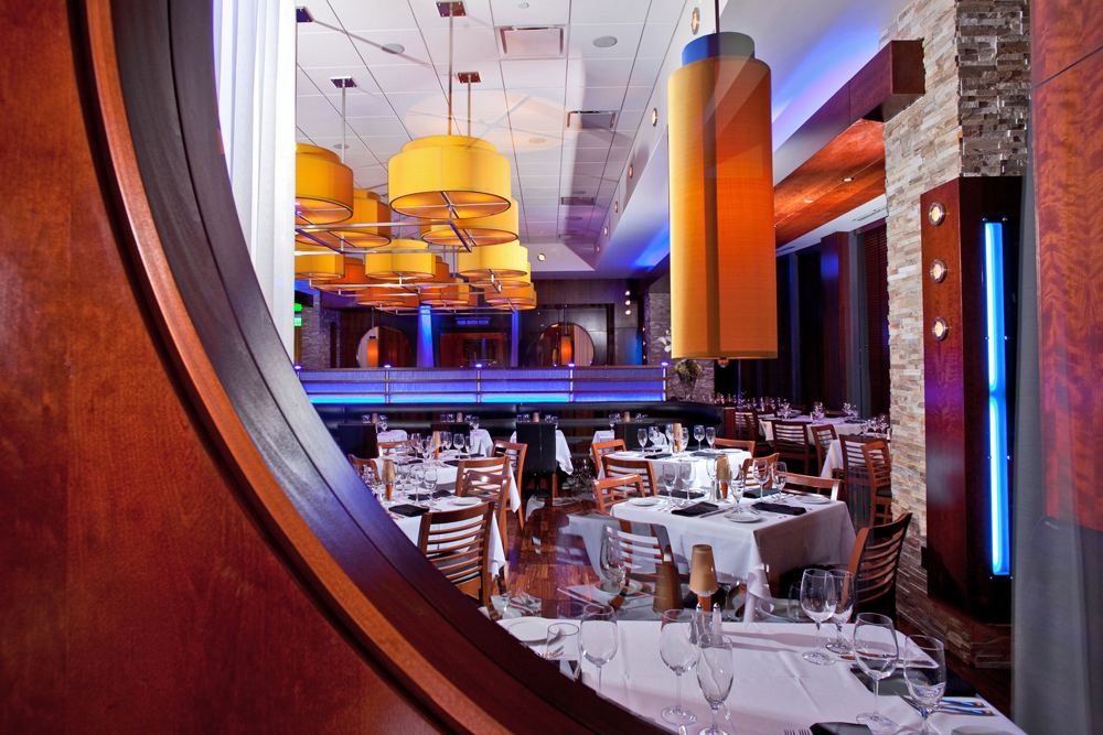 Restaurants wall fixtures ceiling Ocean Prime Dallas, Texas